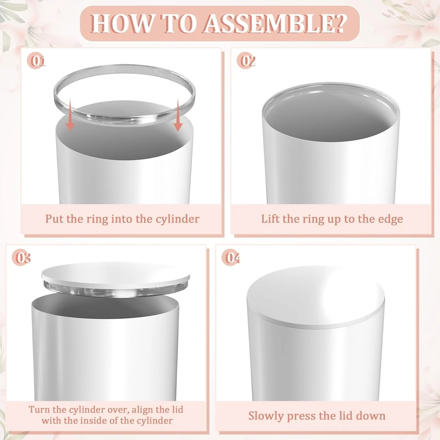 White Cylinder Pedestal Stands for Party- 5 Pieces , Large White Cake Stand, Pedestal Display Plinth Pillars - Image 3