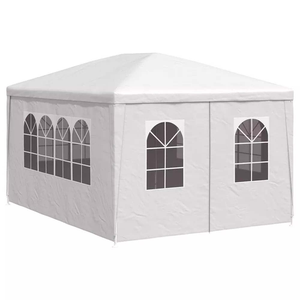 White Party Tent - UV and Water-Resistant Garden Gazebo with Steel Frame - Image 4