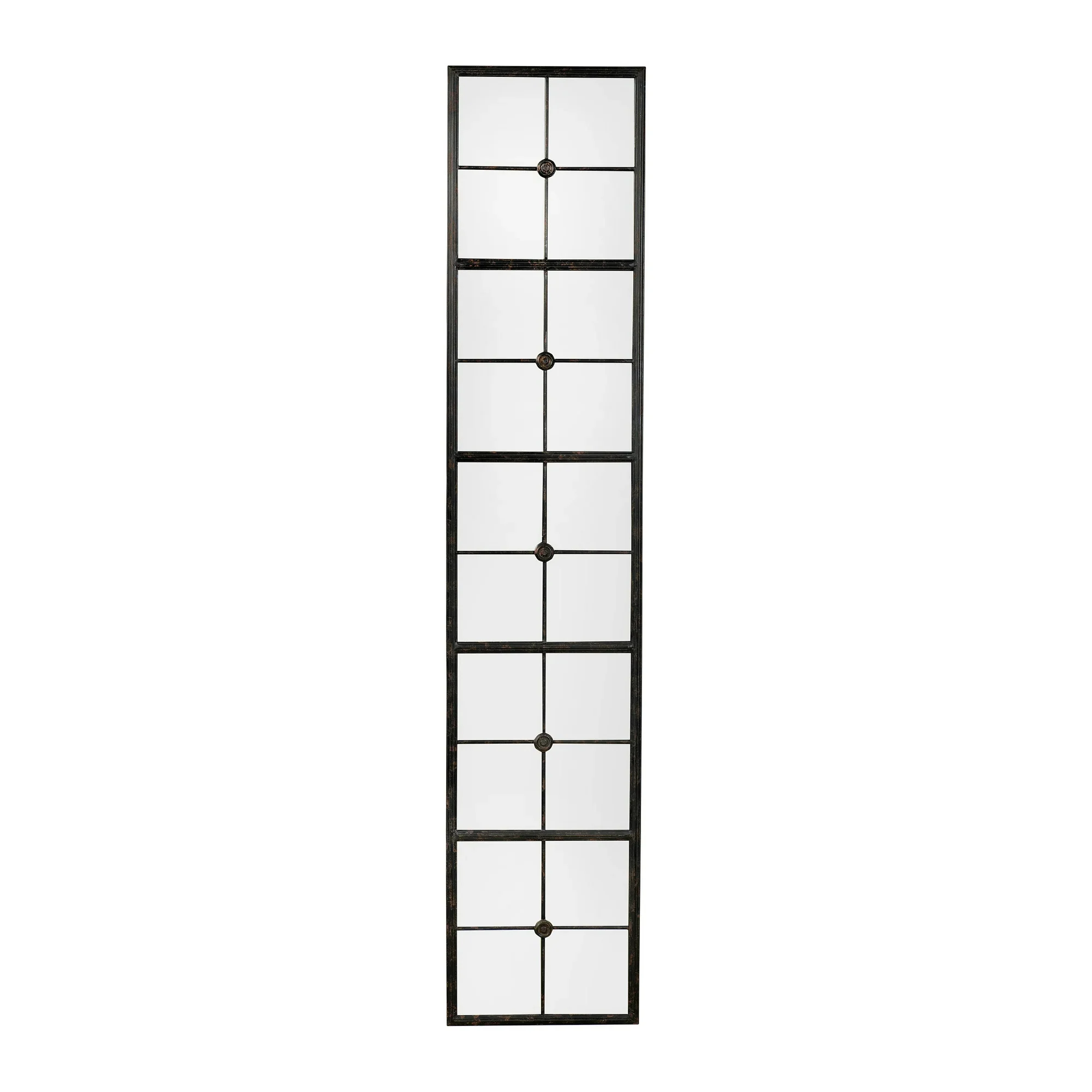 Windowpane Metal Framed Wall Mirror, SHOWROOM ITEM