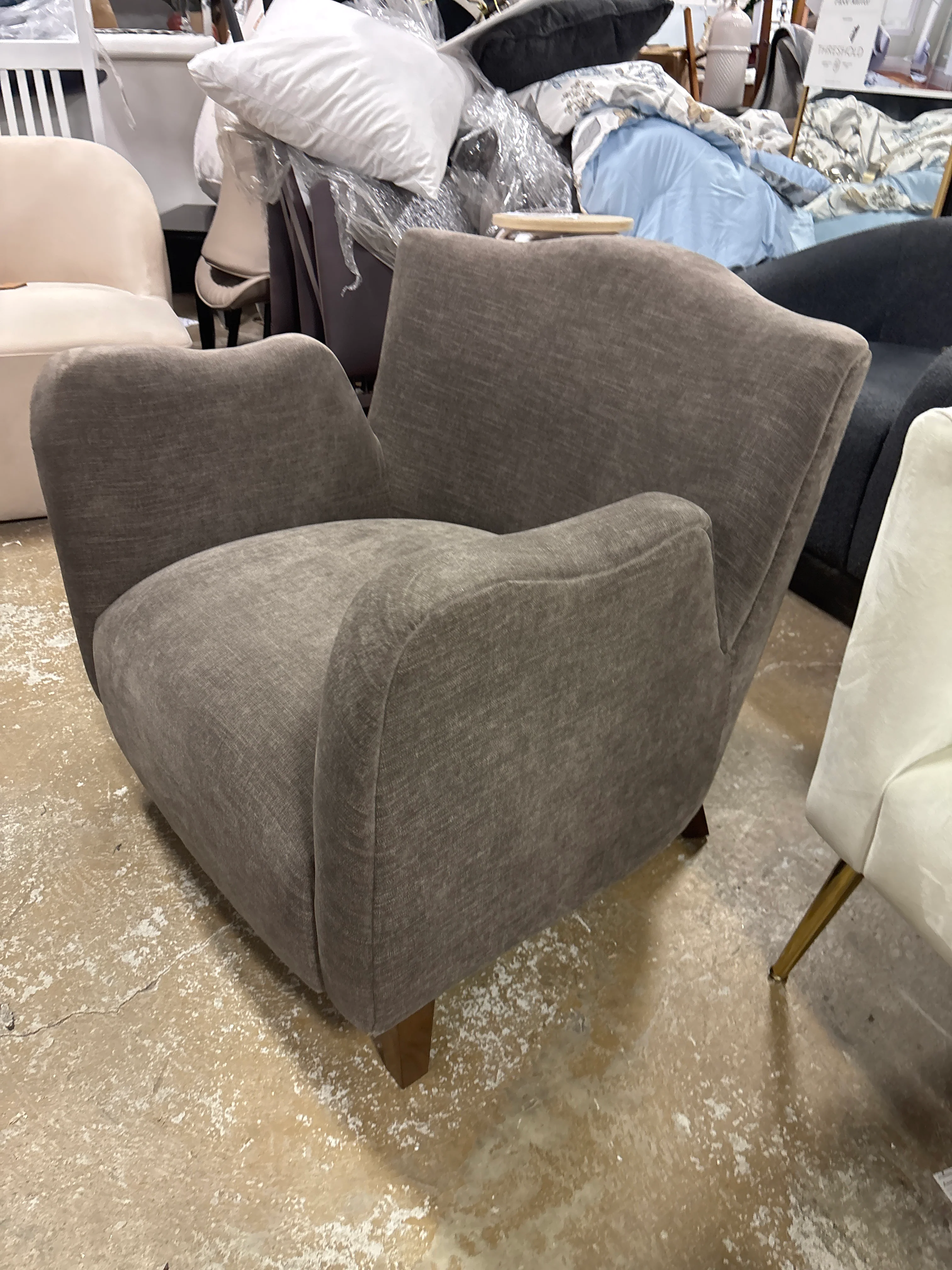 Wing Arm Accent Chair - Brown SHOWROOM ITEMby - Image 4