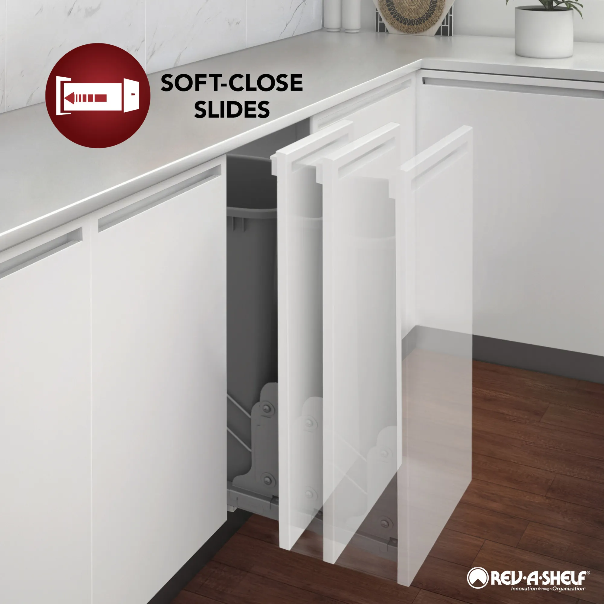 Wire Undersink Pullout Waste Container - Image 4