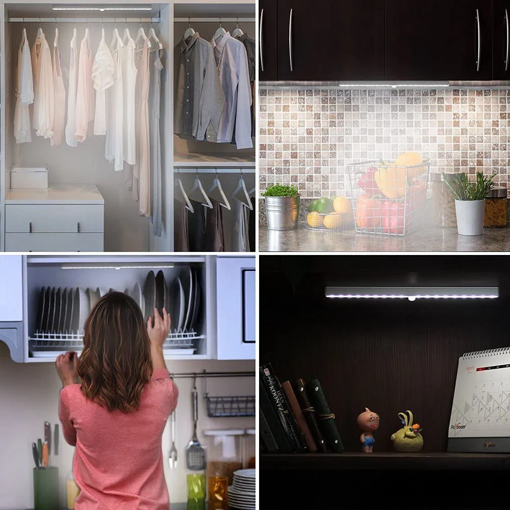 3-Pack Wireless Battery-Operated Under Cabinet Light Bar with Motion Sensor - Image 3
