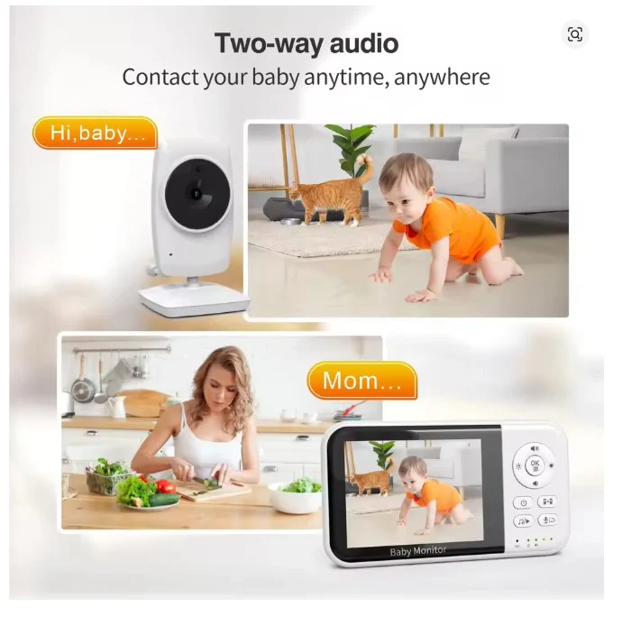 Wireless Video Baby Monitor Temperature Monitoring - Image 3