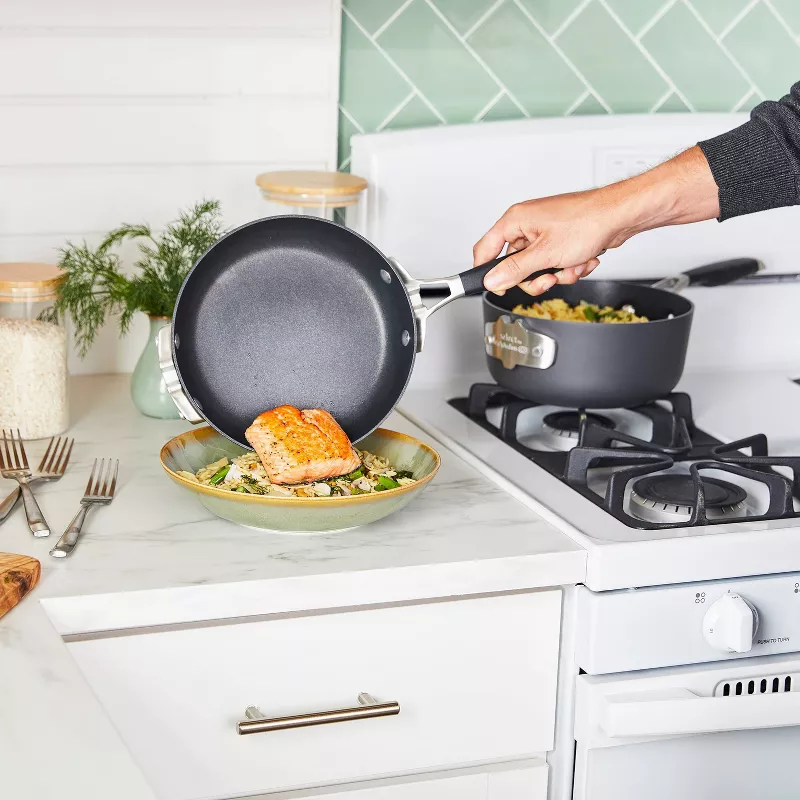 AquaShield Nonstick 9pc Space-Saving Cookware Set - Image 5