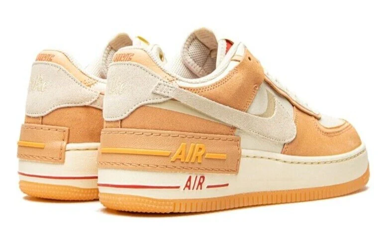 WOMENS NIKE AIR FORCE 1 LOW SHADOW "SISTERHOOD CASHMERE" ORANGE CHALK - Image 5