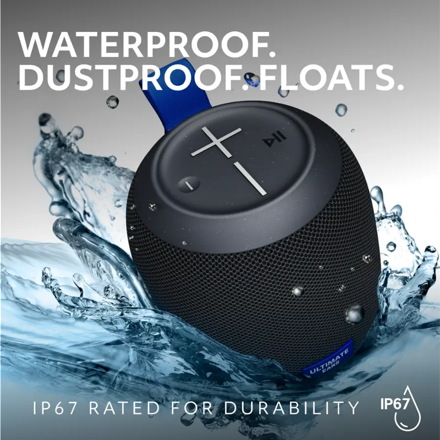 Portable Wireless Bluetooth Mini Speaker with Waterproof, Dustproof and Floatable design - Black - Image 3