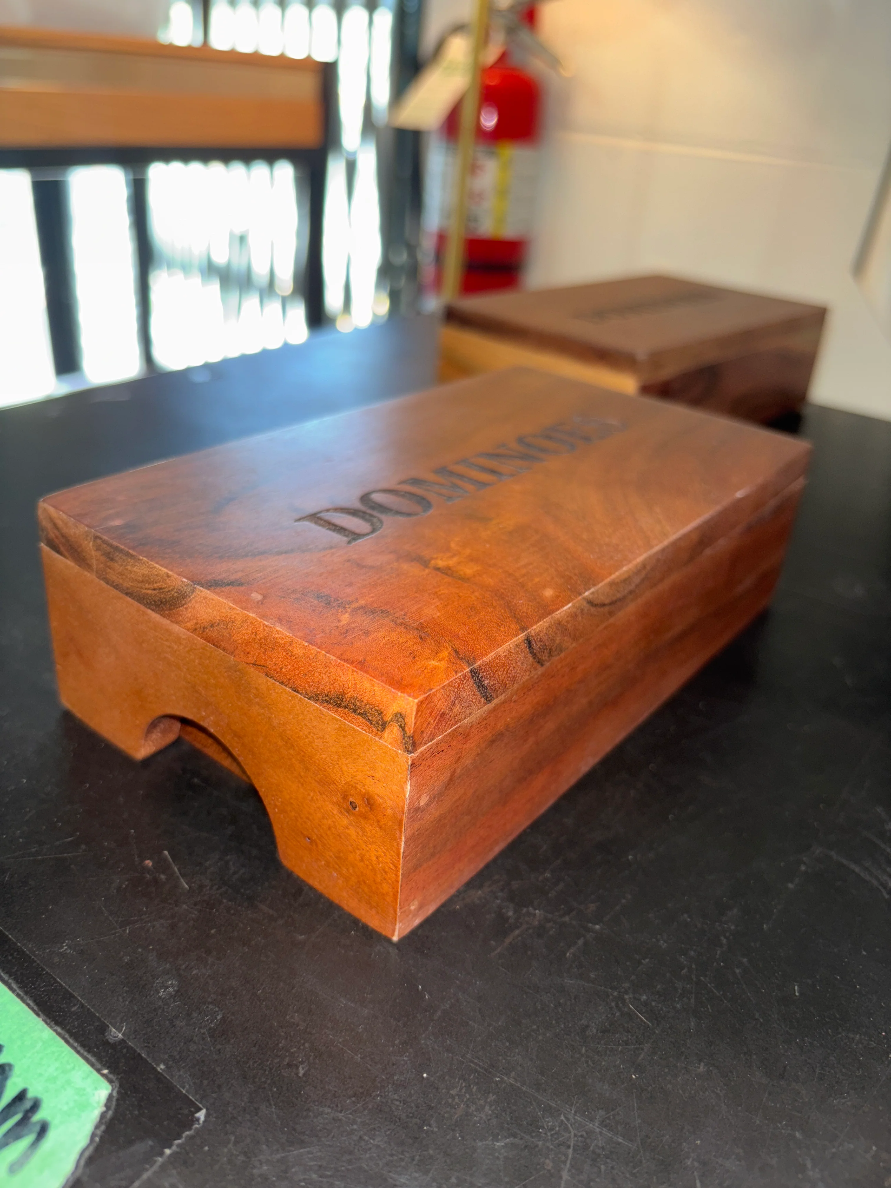 Wood and Brass Dominoes SHOWROOM ITEM - Image 3