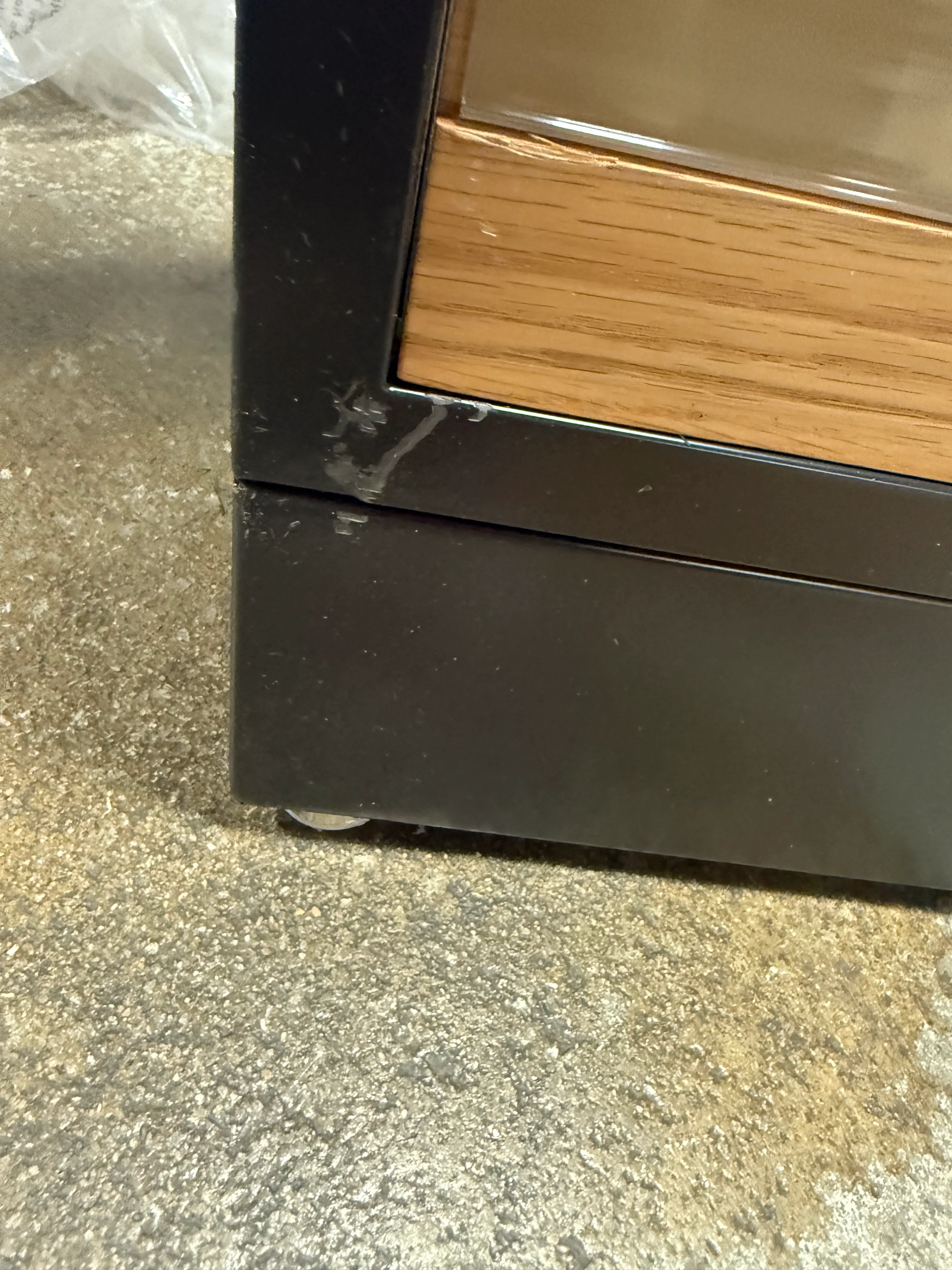 Wood and Metal Display Shelf, - Image 3
