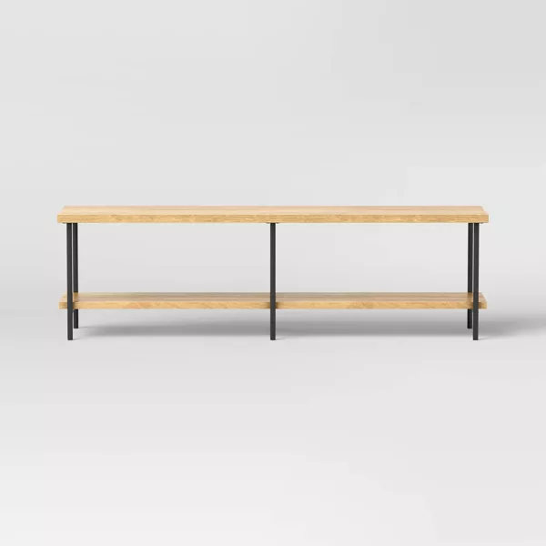 Wood and Metal TV Stand - Image 3
