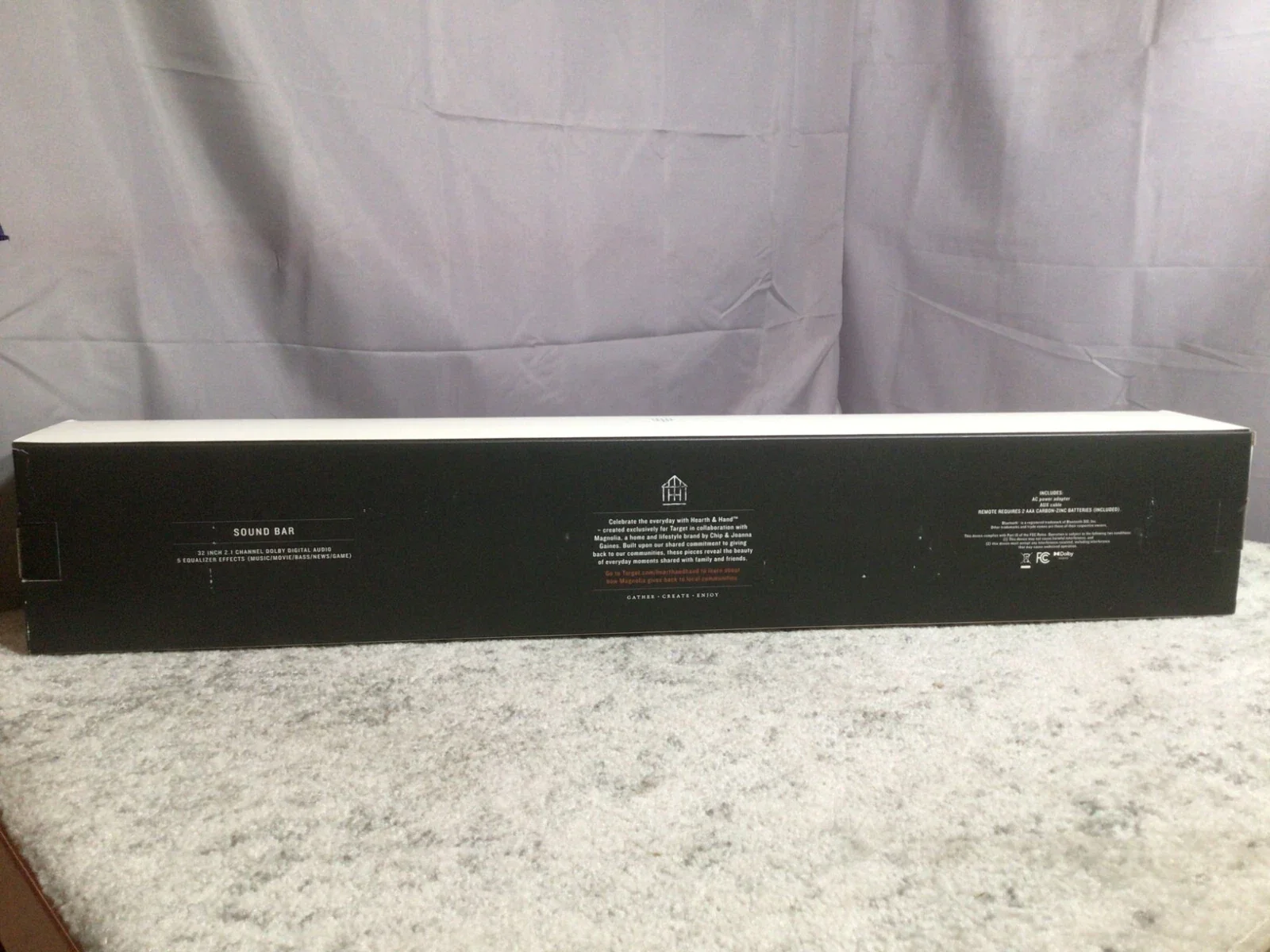 Wood & Brass Finish Dolby Digital Sound Bar - Image 2