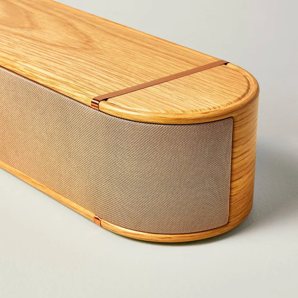 Wood & Brass Finish Dolby Digital Soundbar - Image 5