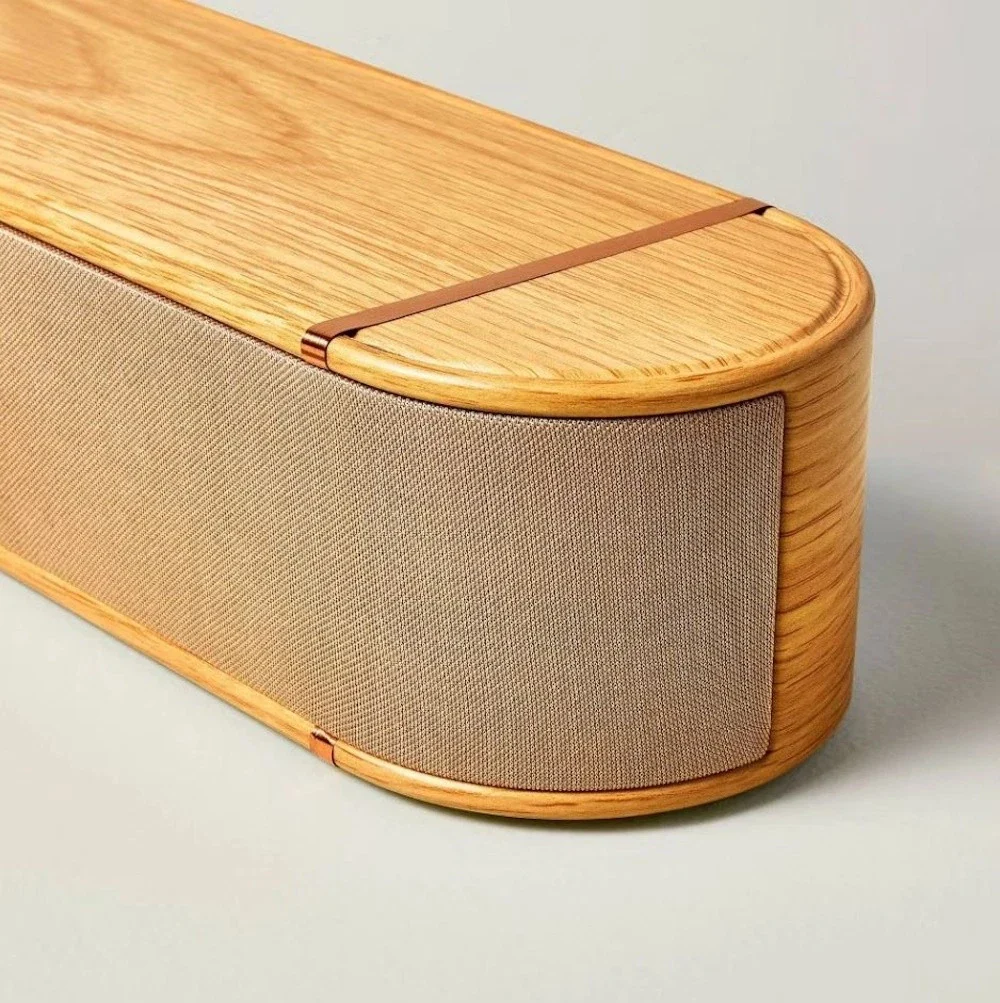 Wood & Brass Finish Dolby Digital Soundbar - Image 4