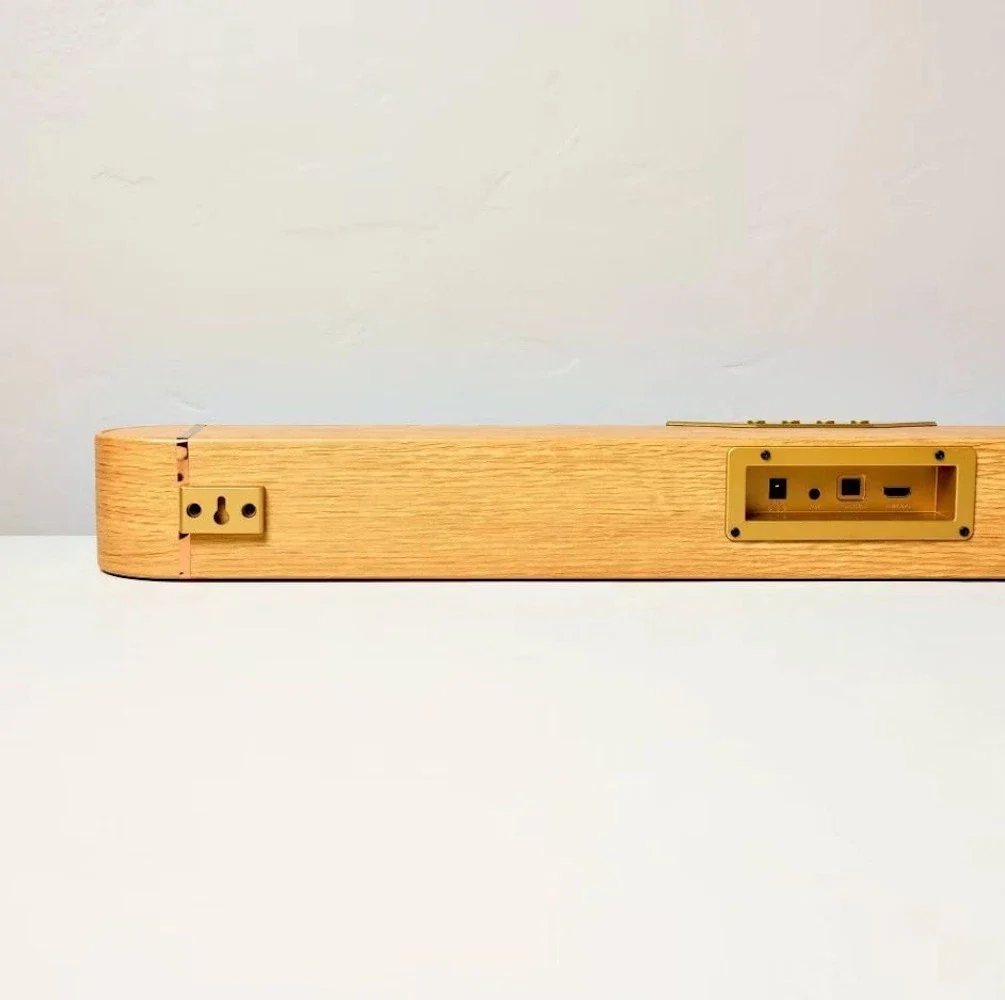 Wood & Brass Finish Dolby Digital Soundbar - Image 5
