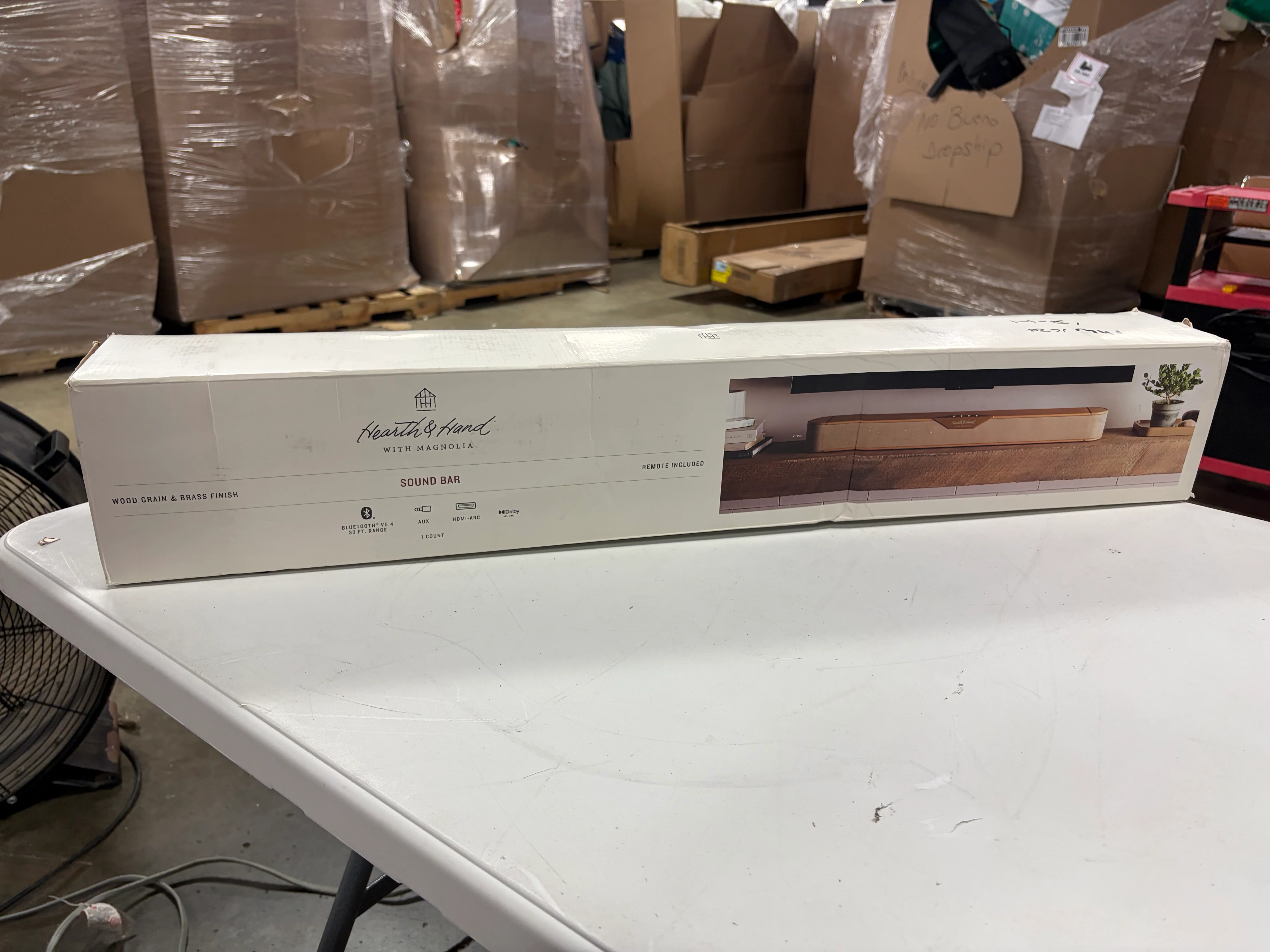 Wood & Brass Finish Dolby Digital Soundbar - Image 6