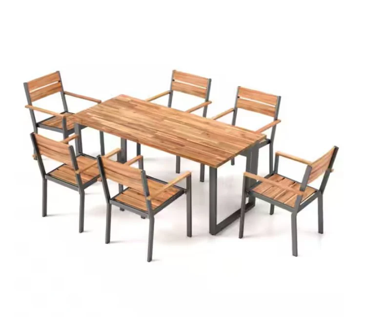 Wood Rectangle Outdoor Dining TABLE ONLY