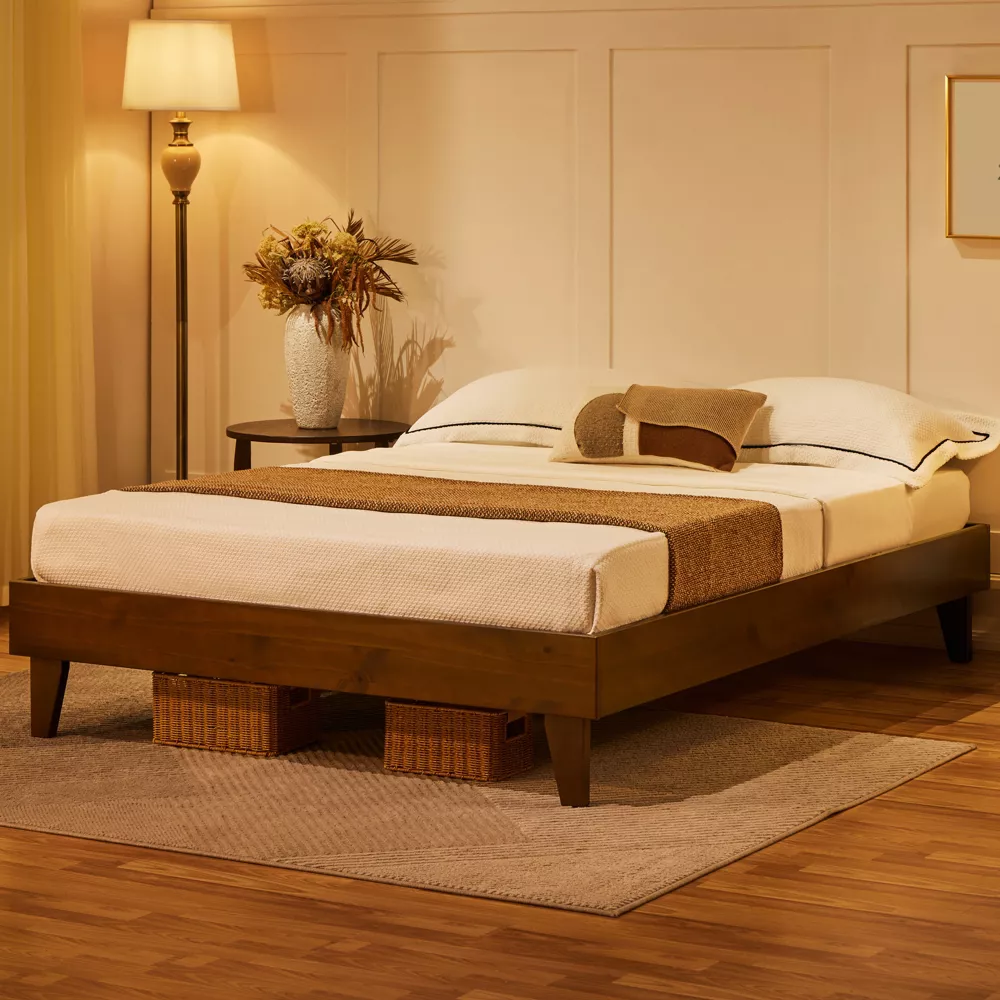 Wooden Platform Bed Frame Full - Image 2