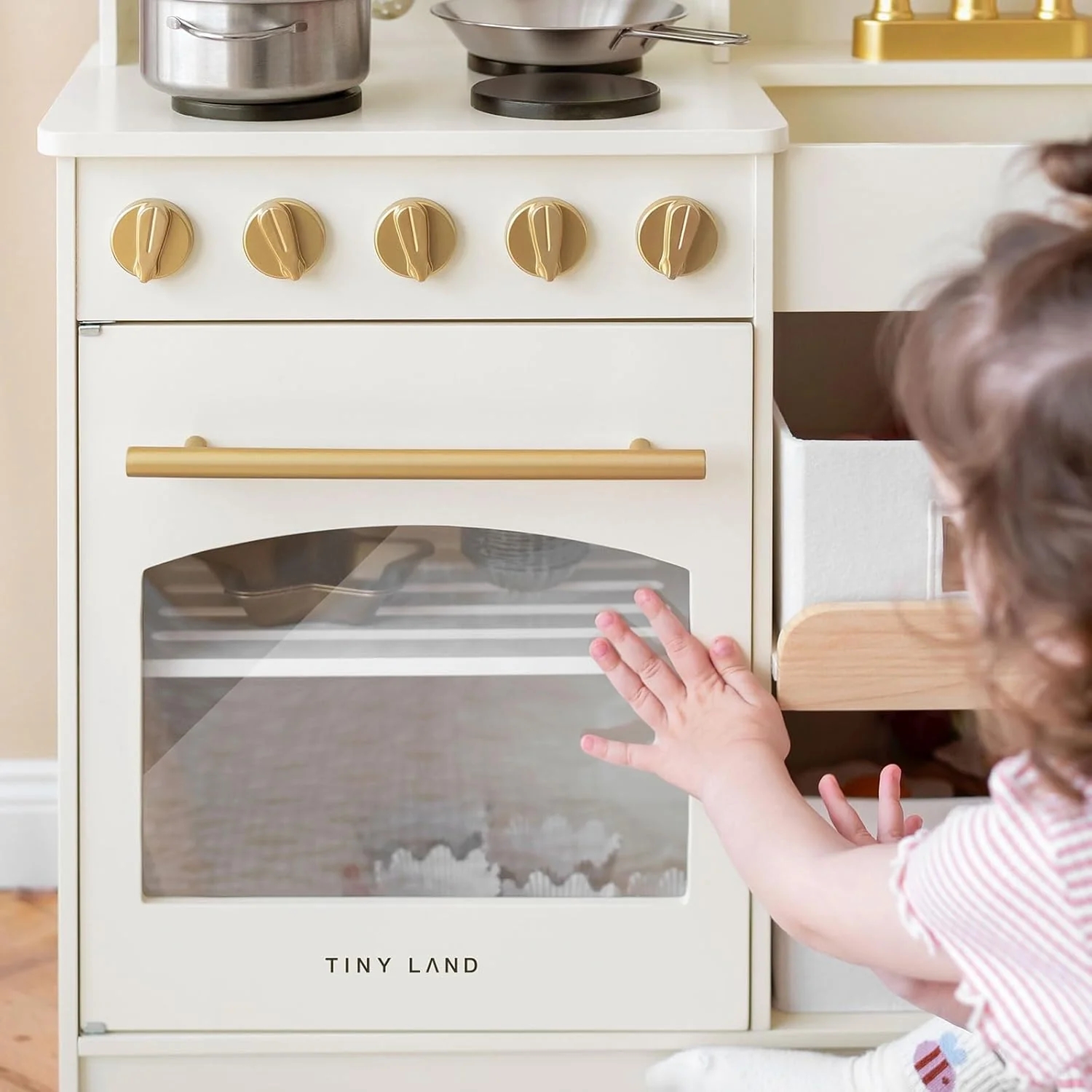 Wooden Play Kitchen for Kids - Image 5