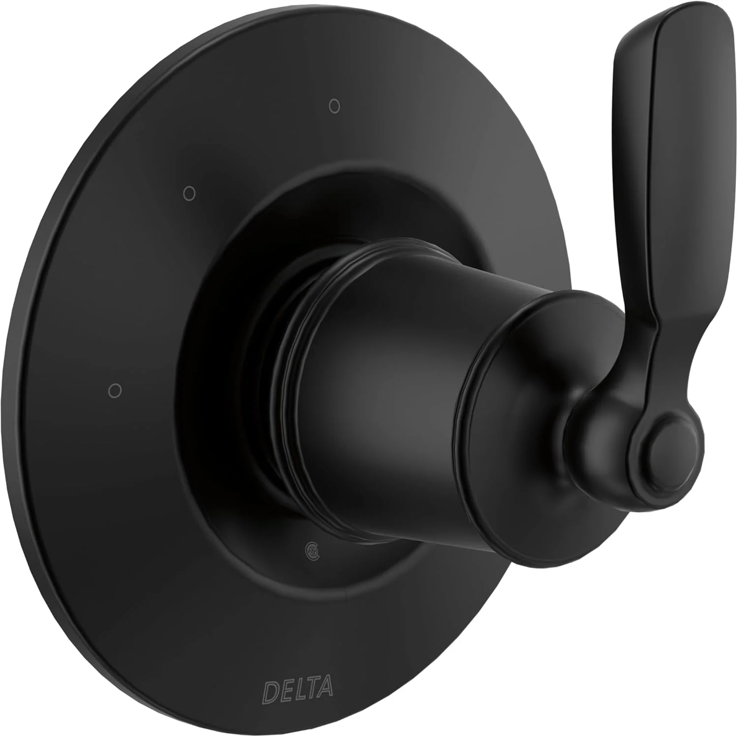 Woodhurst 3-Way Shower Handle Diverter Trim Kit, Matte Black (Valve Not Included)