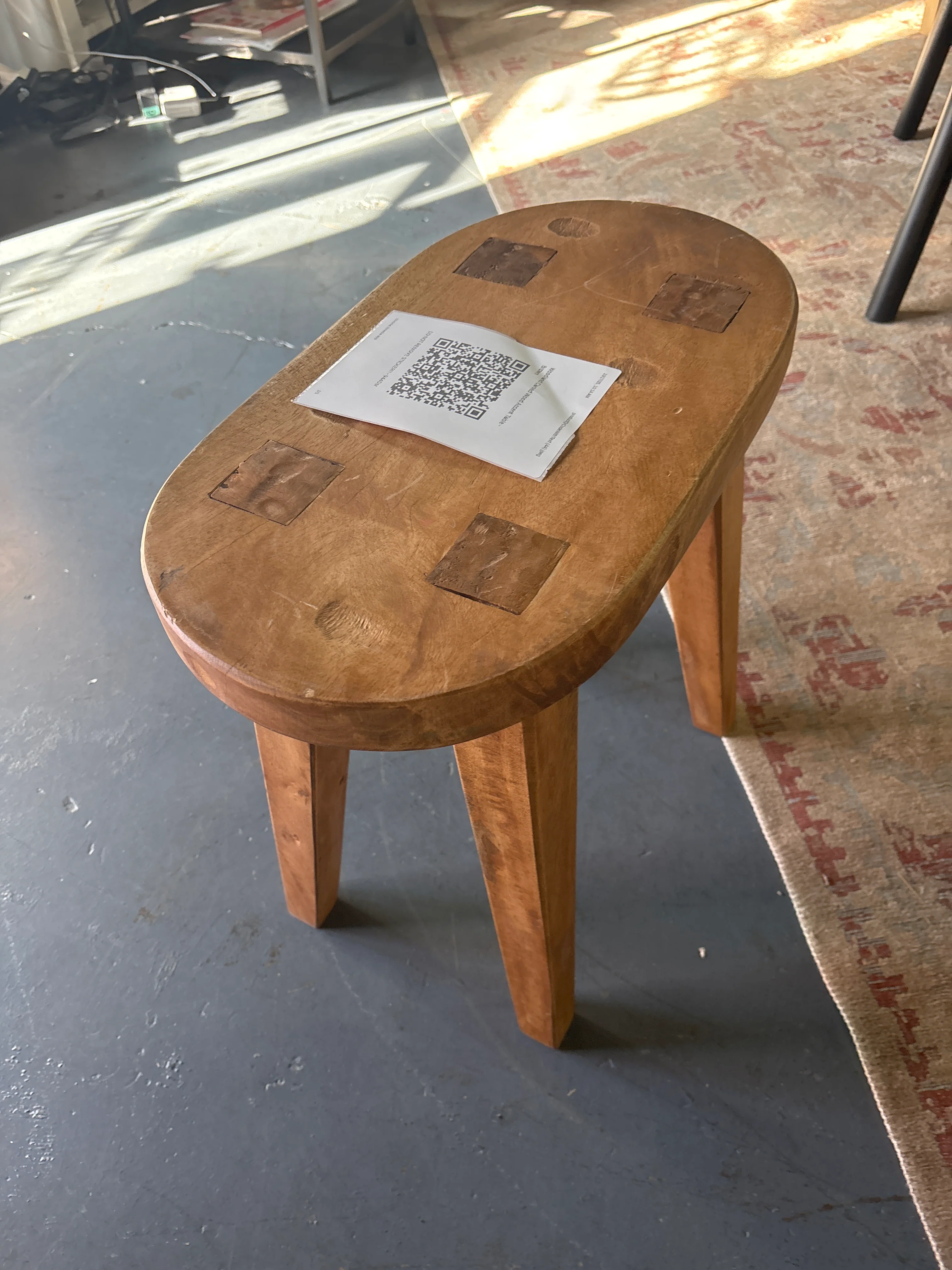 Woodland Carved Wood Accent Table - Brown SHOWROOM ITEM - Image 4