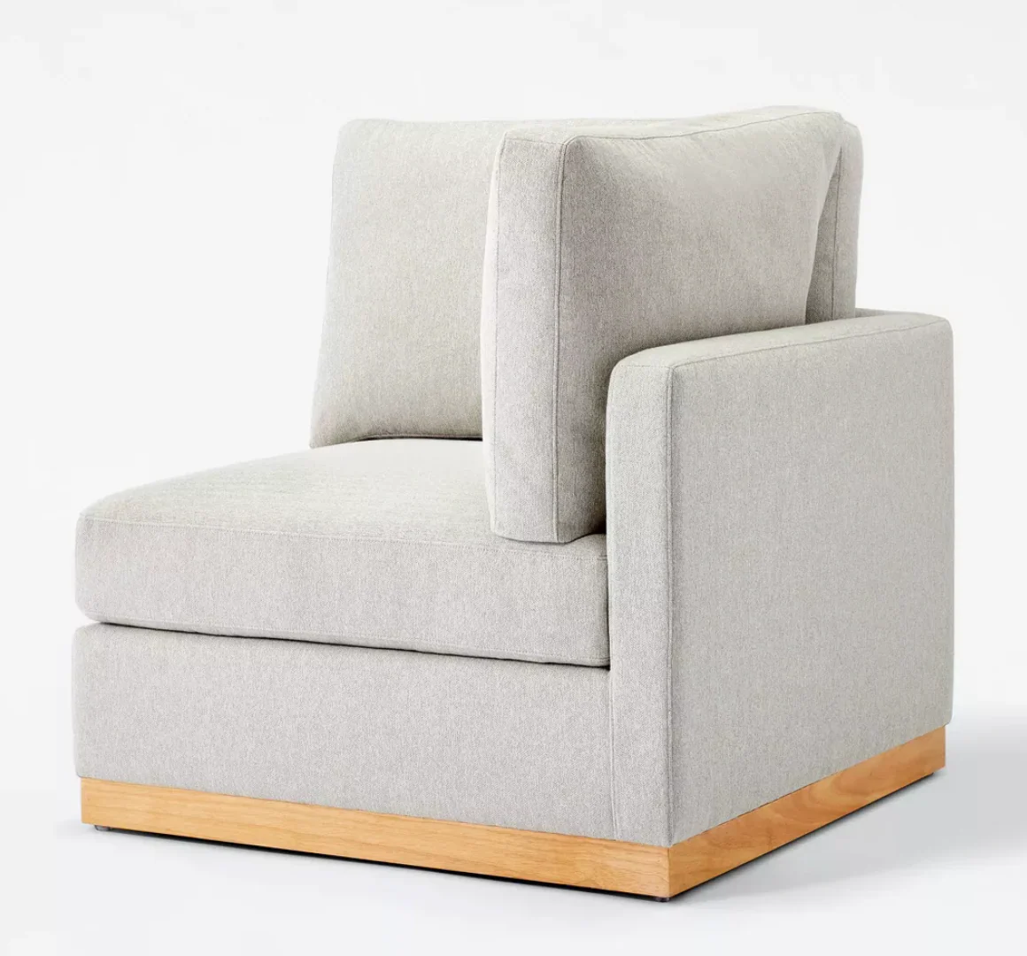 Woodland Hills Modular Corner Sectional Chair Light Gray - Threshold™ designed with Studio McGee SHOWROOM ITEM - Image 3