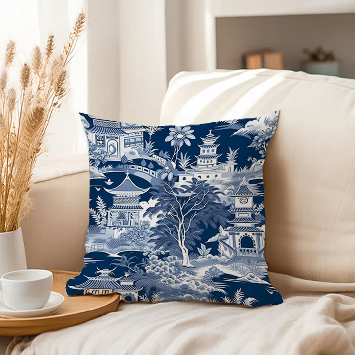 World and Countries Asian Style Chinoiserie Pattern I - Image 4