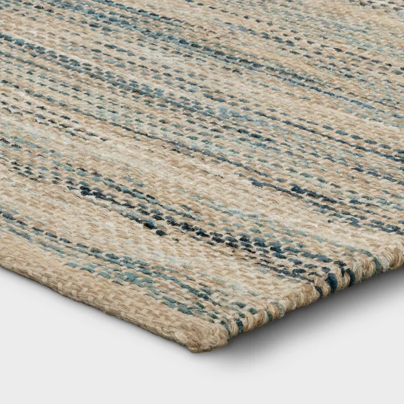 Woven Area Rug Indigo 5'x7' - Image 3