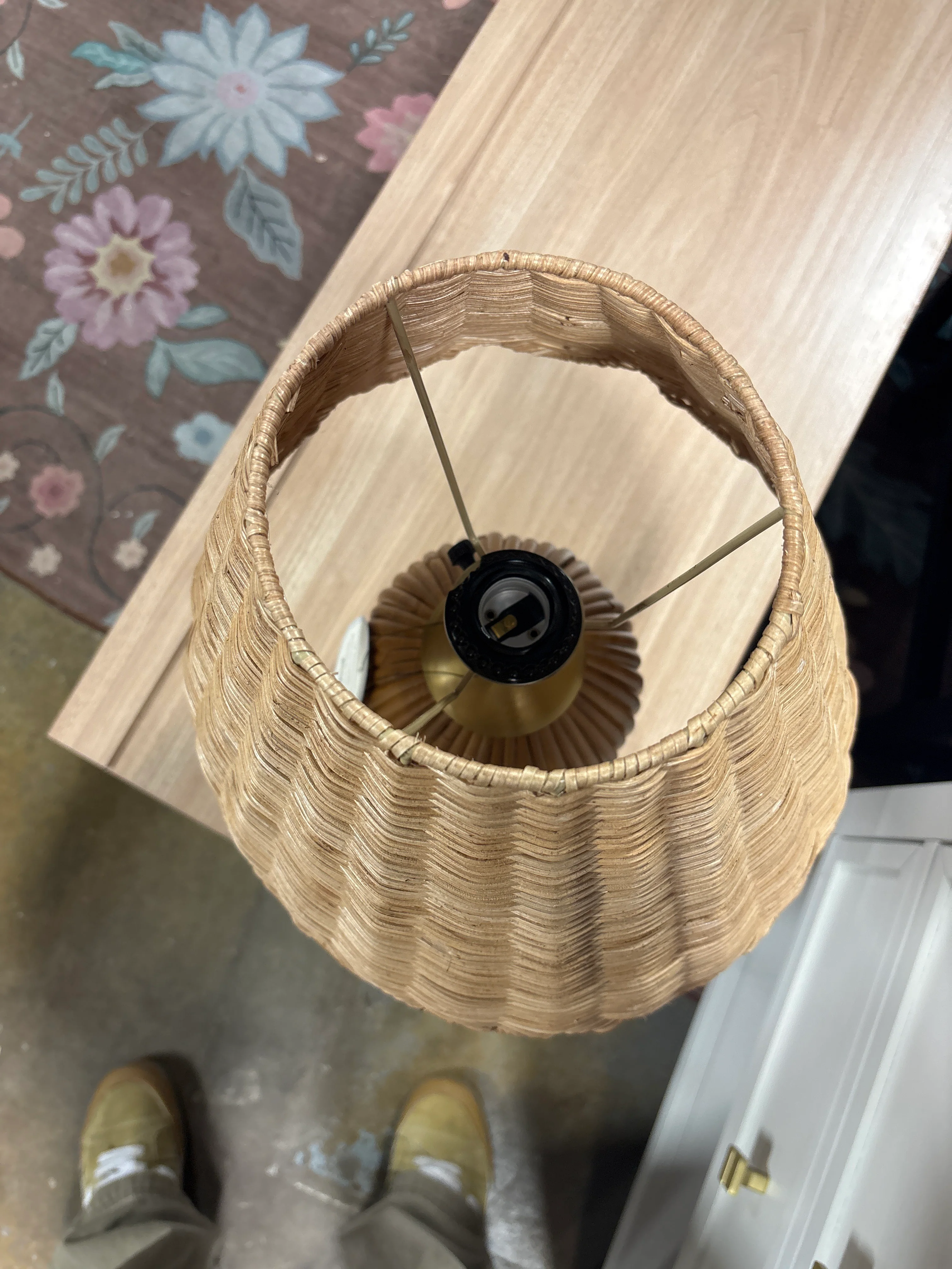 Woven Assembled Table Lamp SHOWROOM ITEM - Image 4
