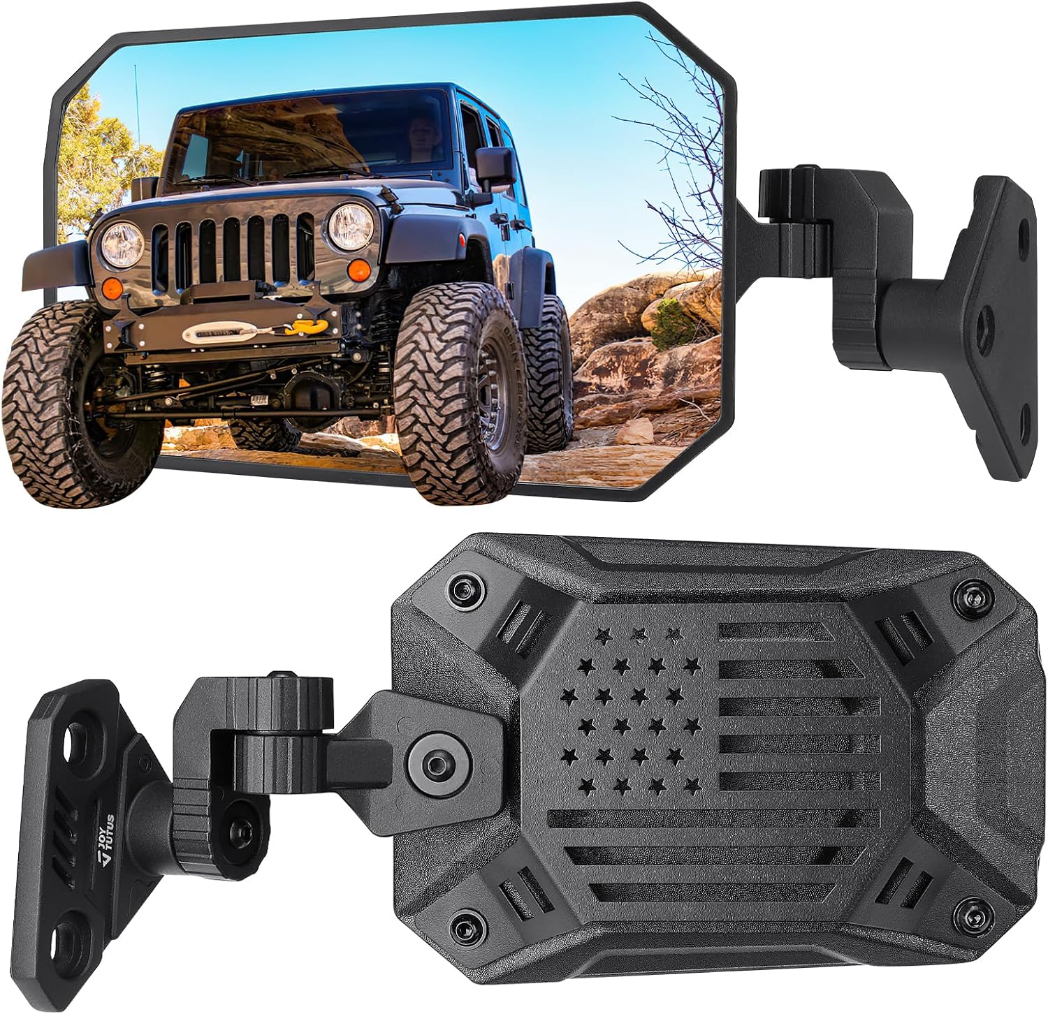 Wrangler Mirrors Doors Off Compatible with Wrangler TJ JK - Set of 2