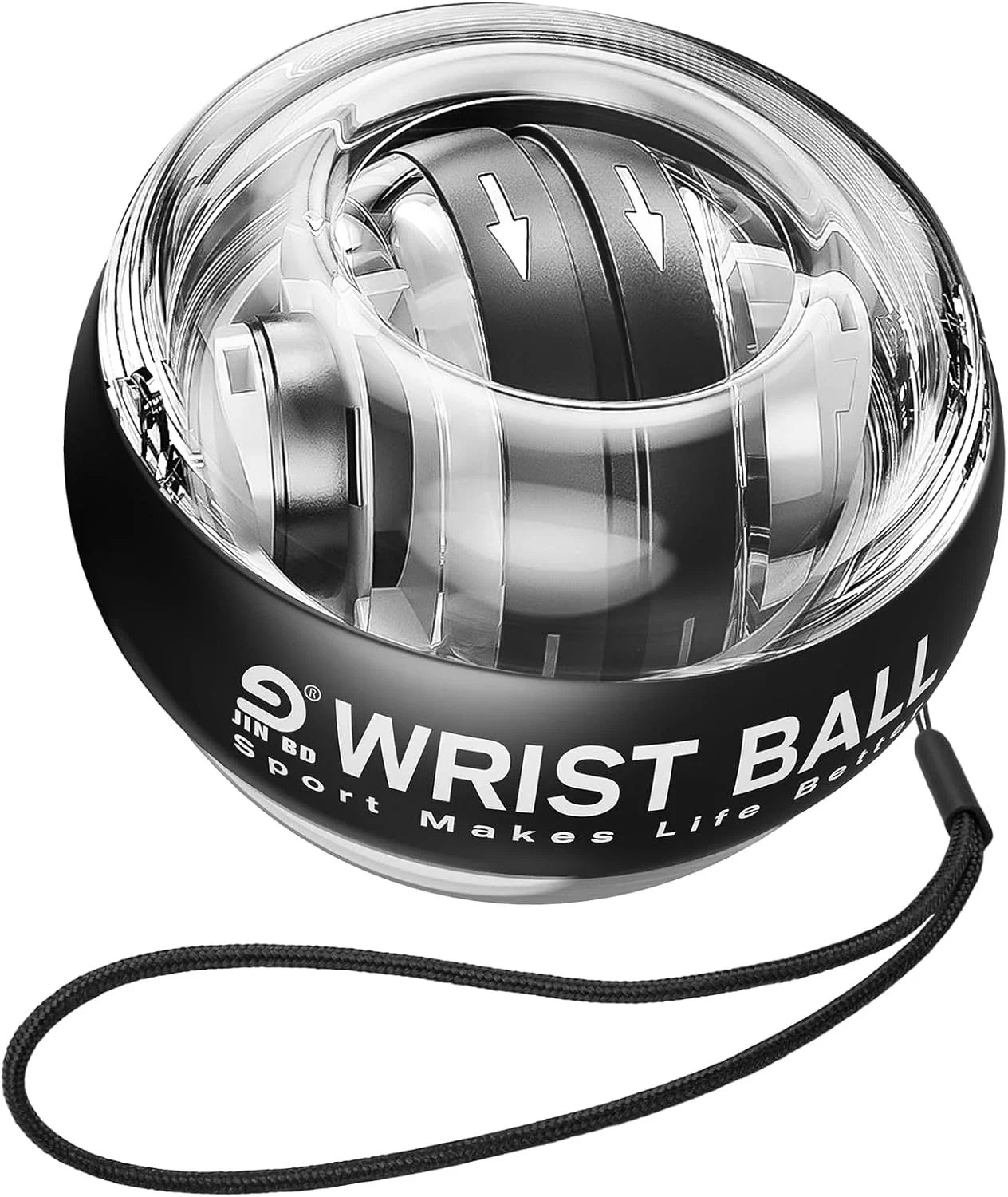 Wrist Trainer Ball Auto-Start Gyroscopic Forearm Exerciser Gyro Ball for Strength