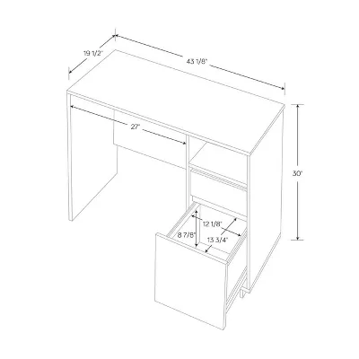 Writing Desk with Drawers - Image 4