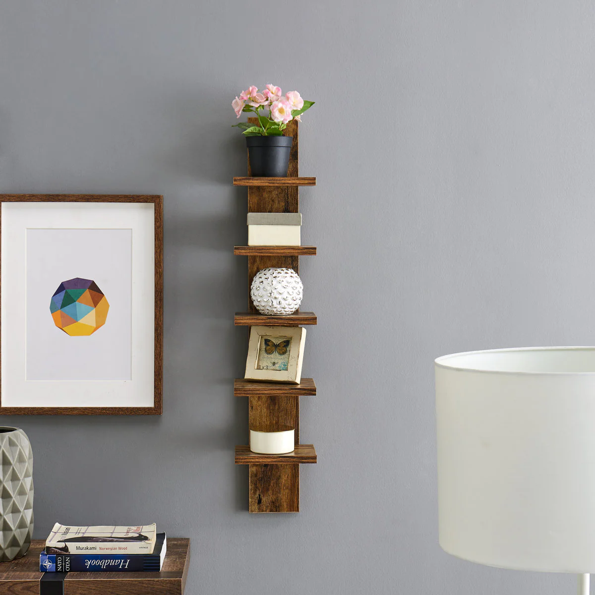Wyaconda 5 Tier Column Wall Shelf - Image 2