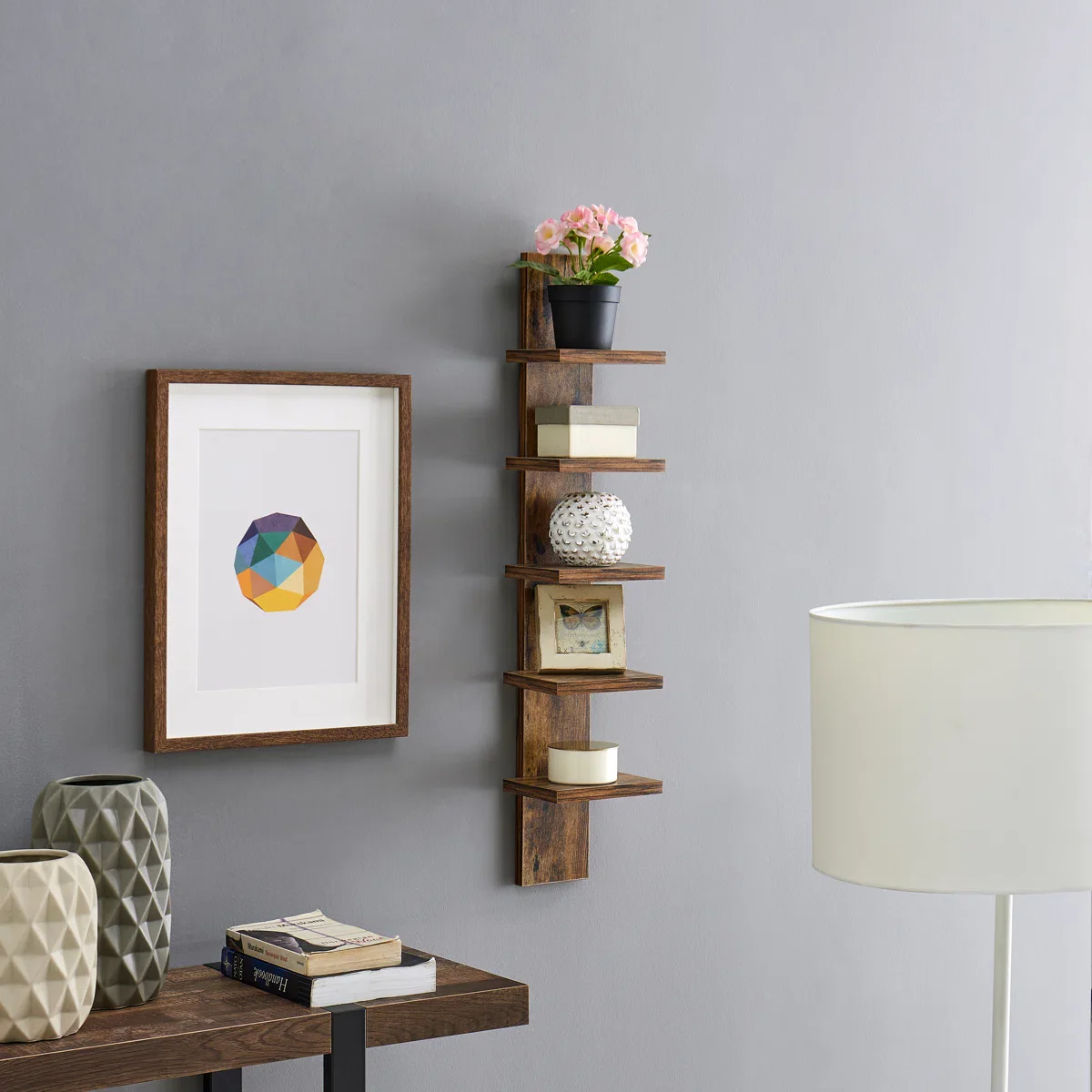 Wyaconda 5 Tier Column Wall Shelf - Image 5