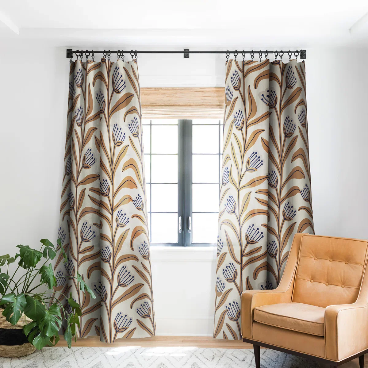 Xeni Polyester Blackout Curtain Single Panel - Image 4