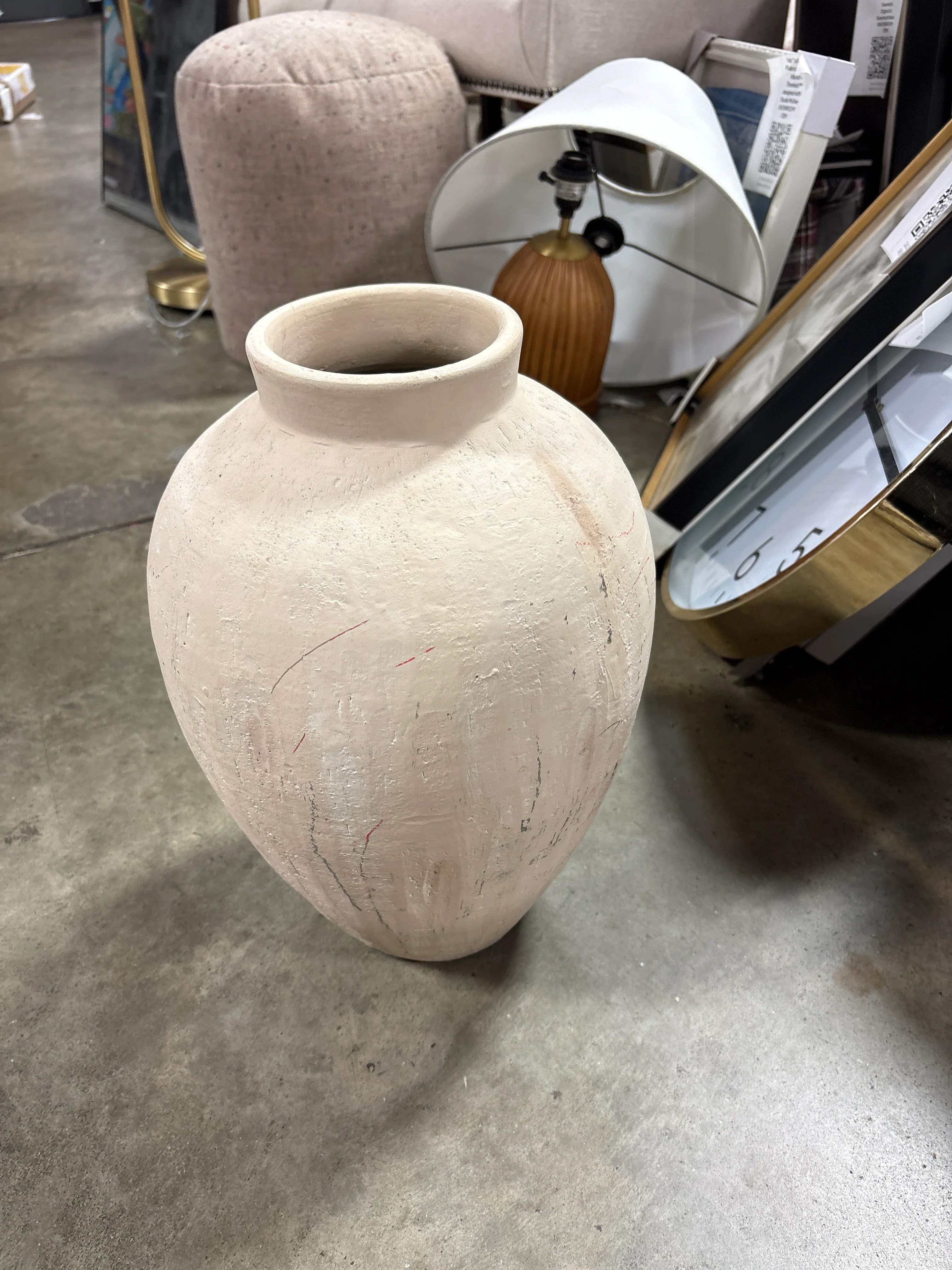 XL Rustic Ceramic Vase - Threshold™ SHOWROOM ITEM - Image 3