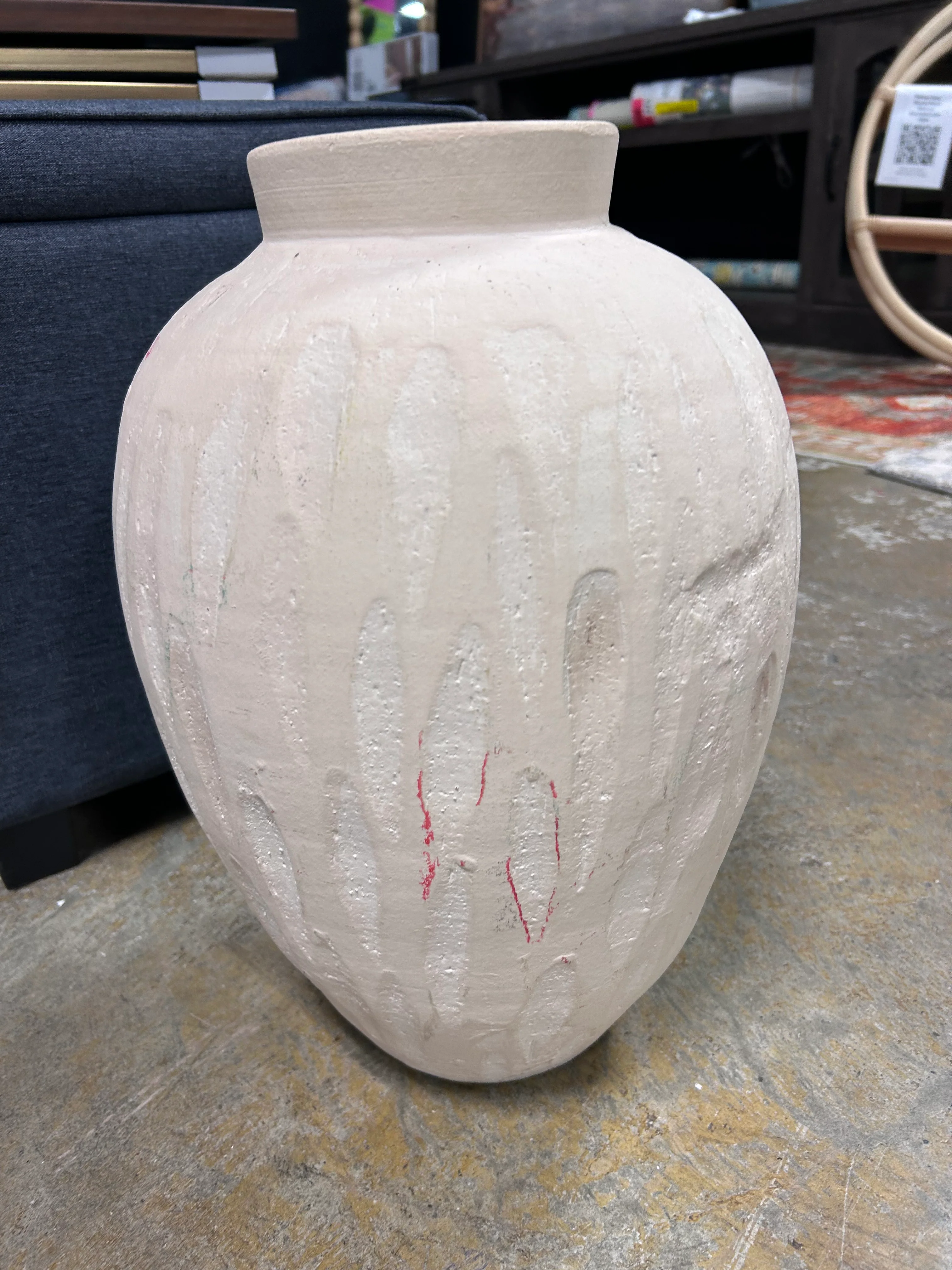 XL Rustic Ceramic Vase - Threshold™ SHOWROOM ITEM - Image 3