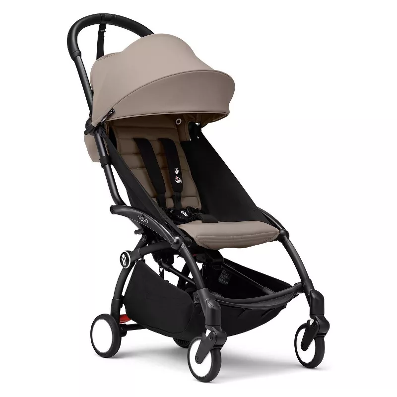 Stokke Stroller Lightweight & Compact Carry-On Compatible - Black Taupe