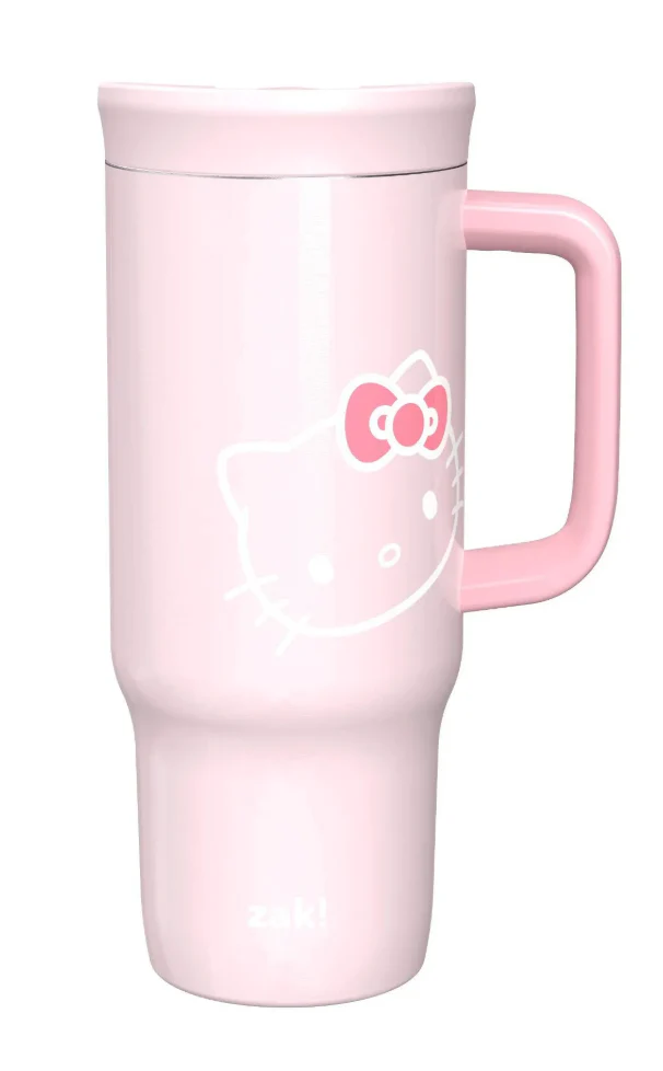 Zak Designs Hello Kitty Stainless Steel Sutton Tumbler - Pink SHOWROOM ITEM